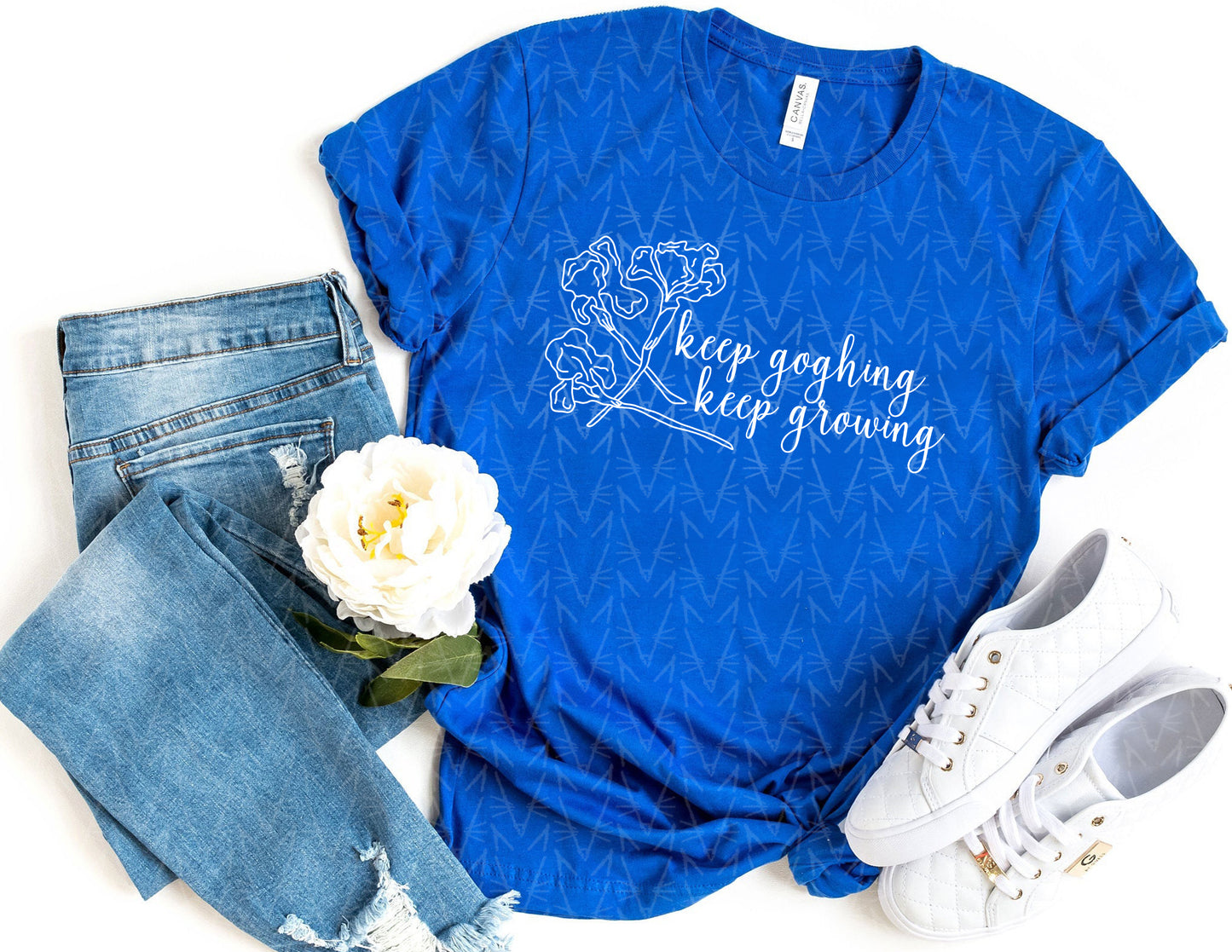 Keep Goghing & Growing Shirt (White Graphic)