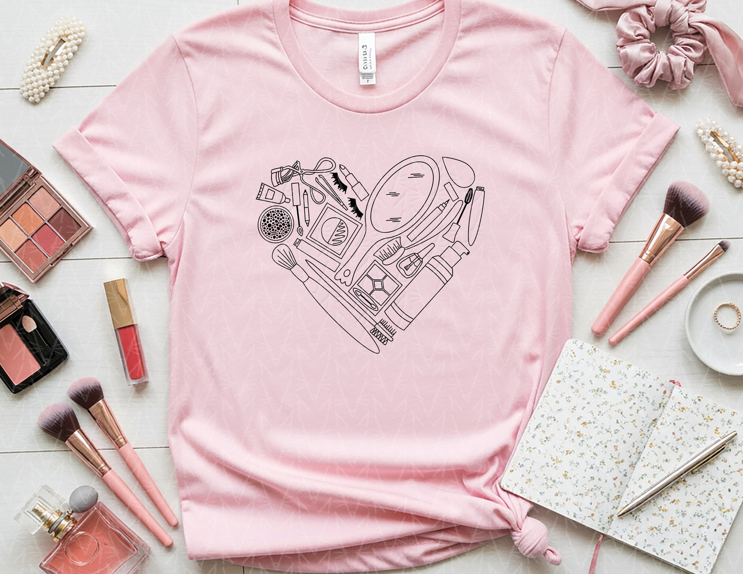 Makeup heARTIST Shirt (Black Graphic)