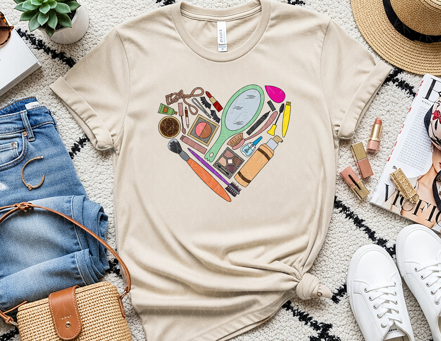 Makeup heARTIST Shirt (Full Color Graphic)