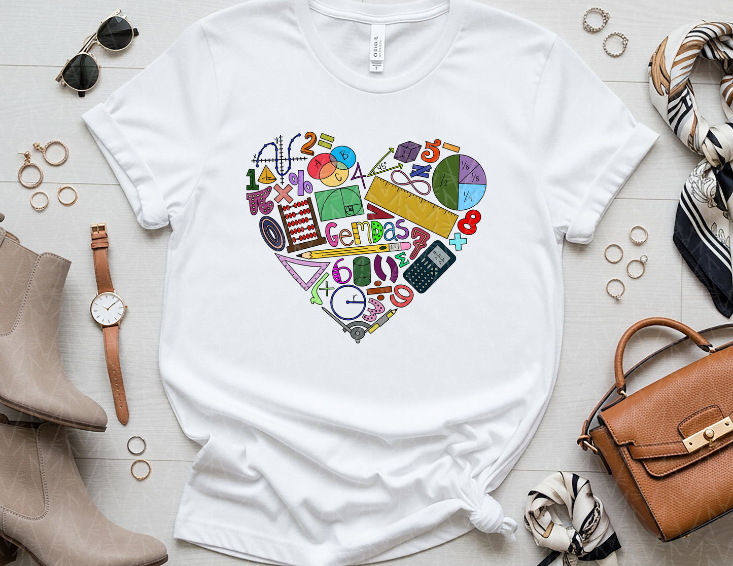 Add Some Love & Multiply It Shirt (Full Color [GEMDAS] Graphic)