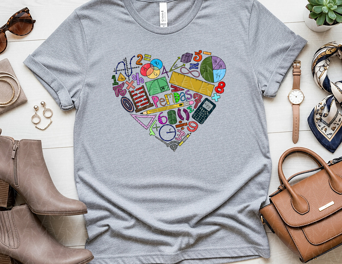 Add Some Love & Multiply It Shirt (Full Color [PEMDAS] Graphic)