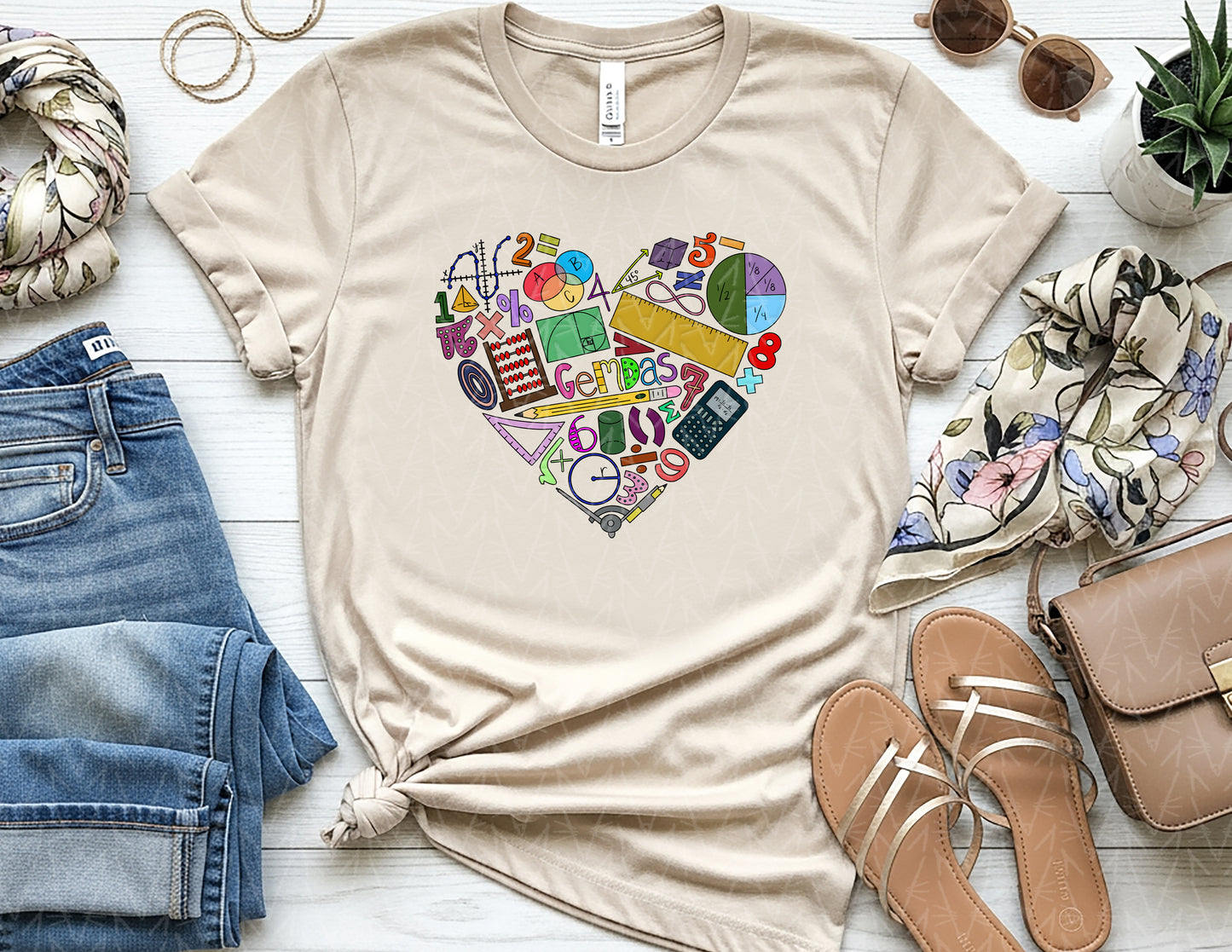 Add Some Love & Multiply It Shirt (Full Color [GEMDAS] Graphic)