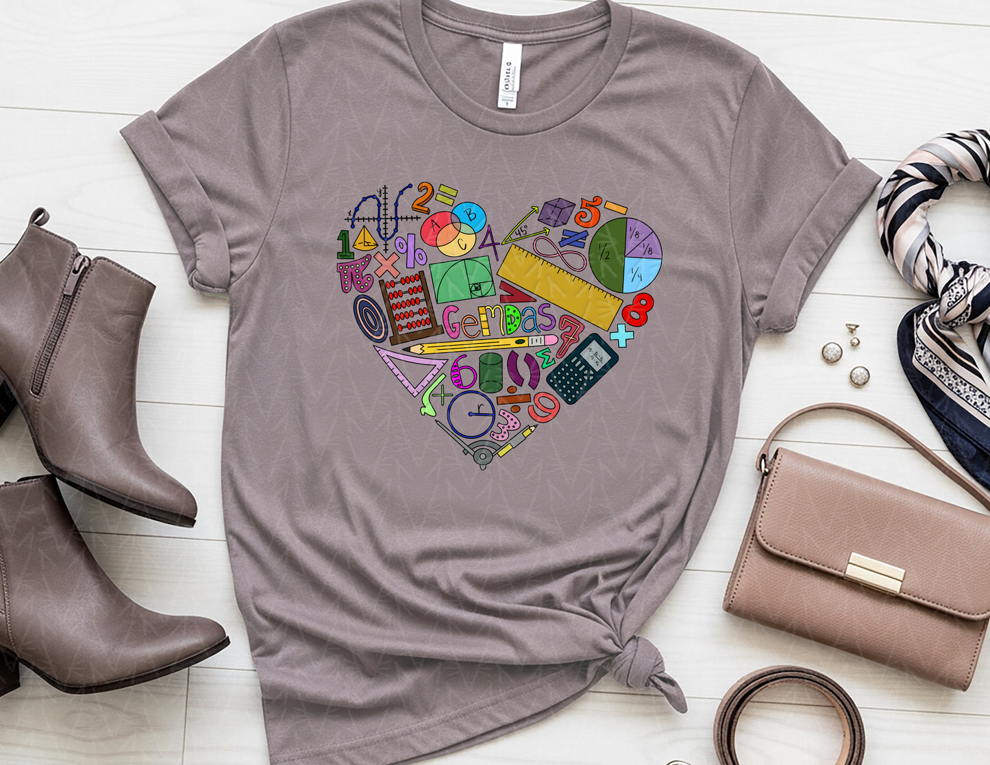 Add Some Love & Multiply It Shirt (Full Color [GEMDAS] Graphic)