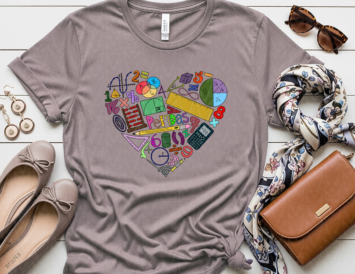 Add Some Love & Multiply It Shirt (Full Color [PEMDAS] Graphic)