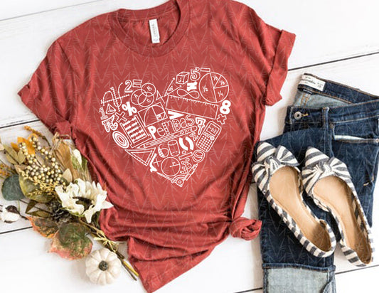 Add Some Love & Multiply It Shirt (White Graphic) - CLOSET CLEANOUT SALE!