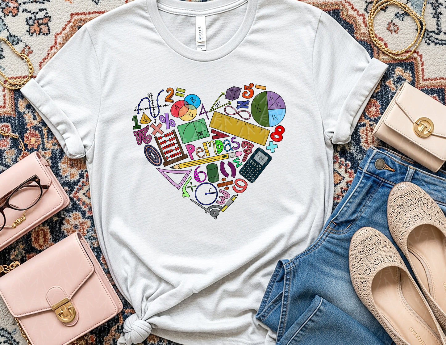 Add Some Love & Multiply It Shirt (Full Color [PEMDAS] Graphic)