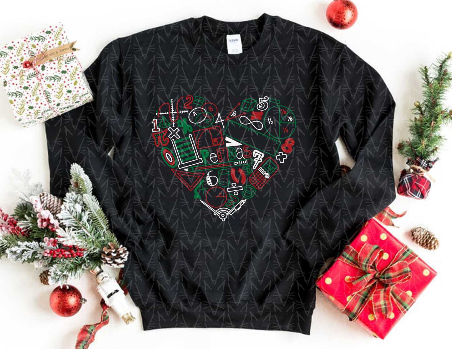 Add Some Love & Multiply It Sweatshirt (Christmas Color Combo)