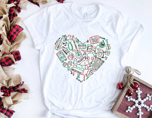 Song In Your Heart Shirt (Christmas Color Combo)