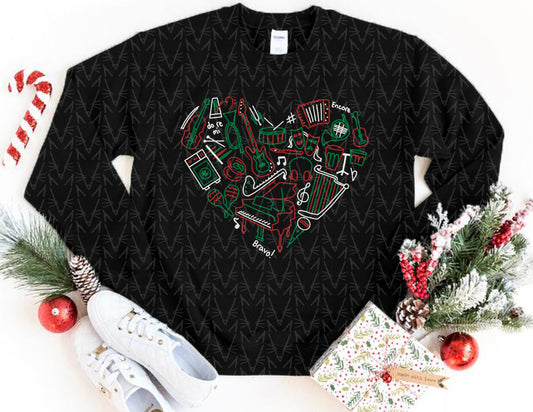 Song In Your Heart Sweatshirt (Christmas Color Combo)