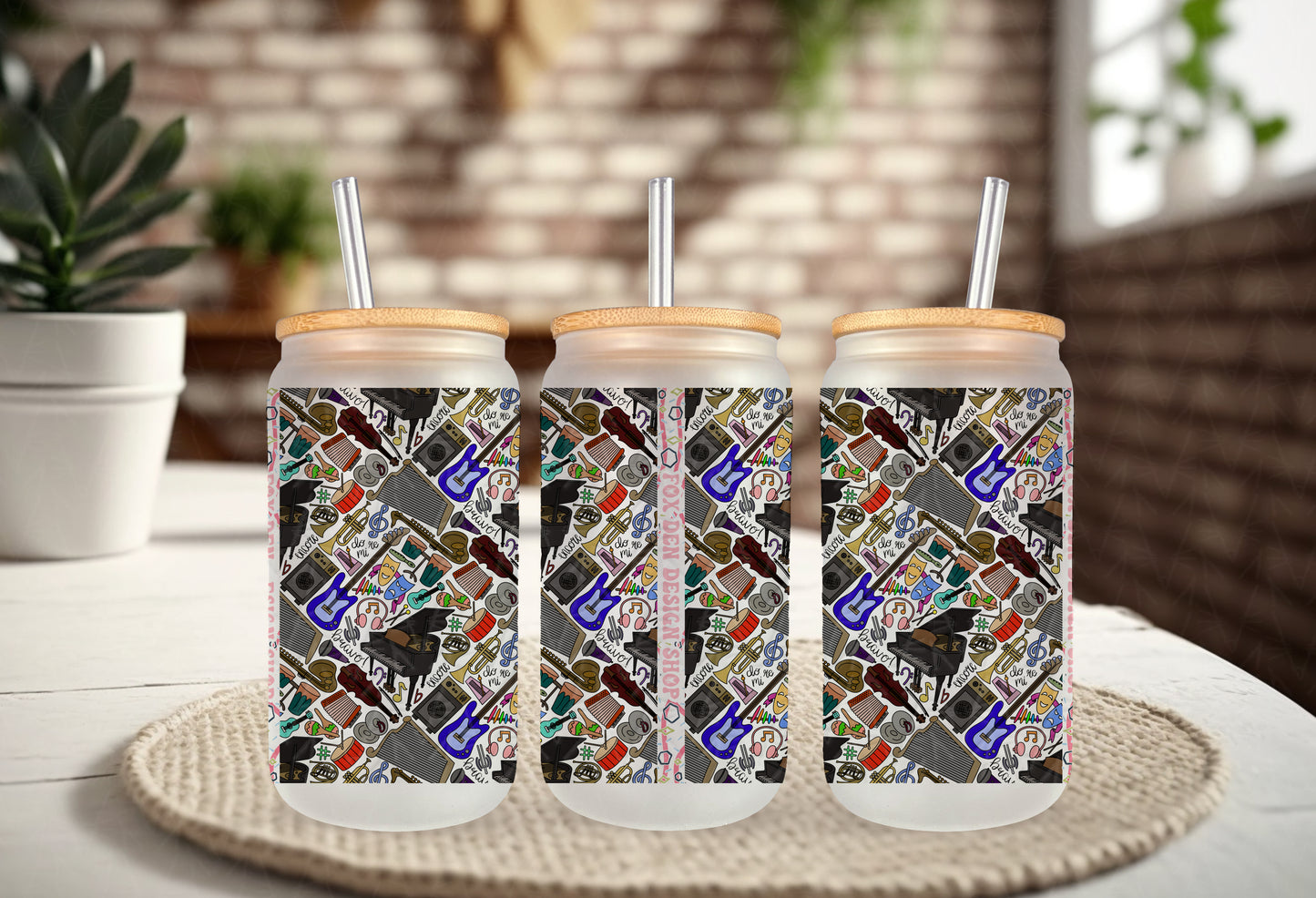 Song in Your Heart Frosted Glass Tumbler