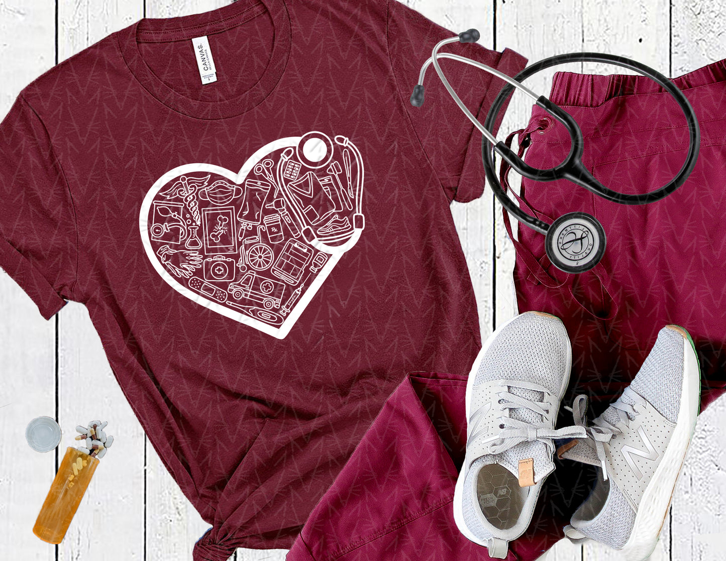 Prescribing a Dose of Love Shirt (White Graphic)