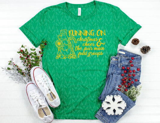 Running on Elf Food Shirt (Buddy Colors)