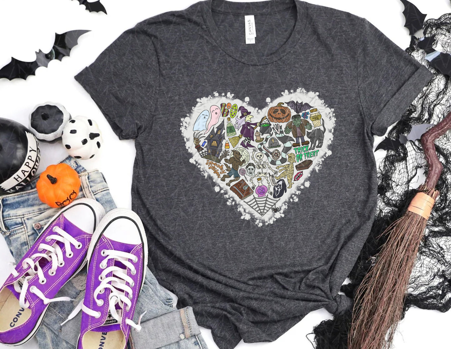 It's a Spooky Scary Kind of Love Shirt (Full Color Graphic)