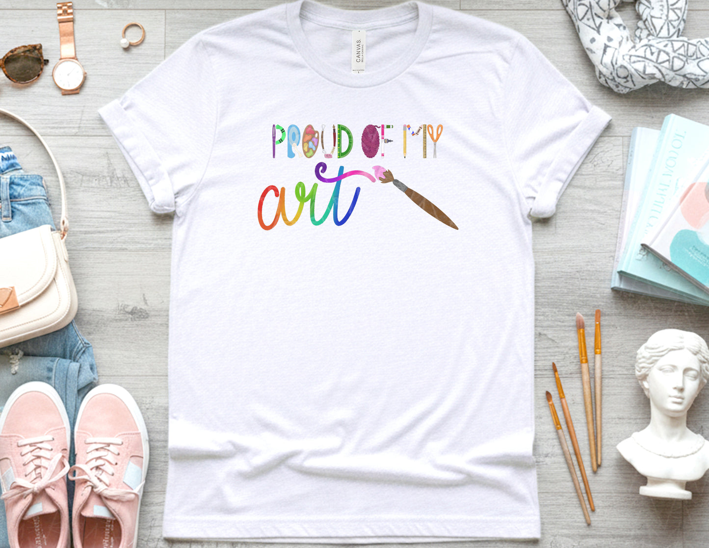 Proud of My Art Shirt (Color Graphic)