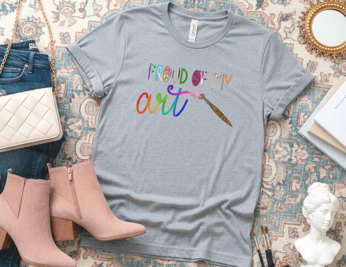 Proud of My Art Shirt (Color Graphic)