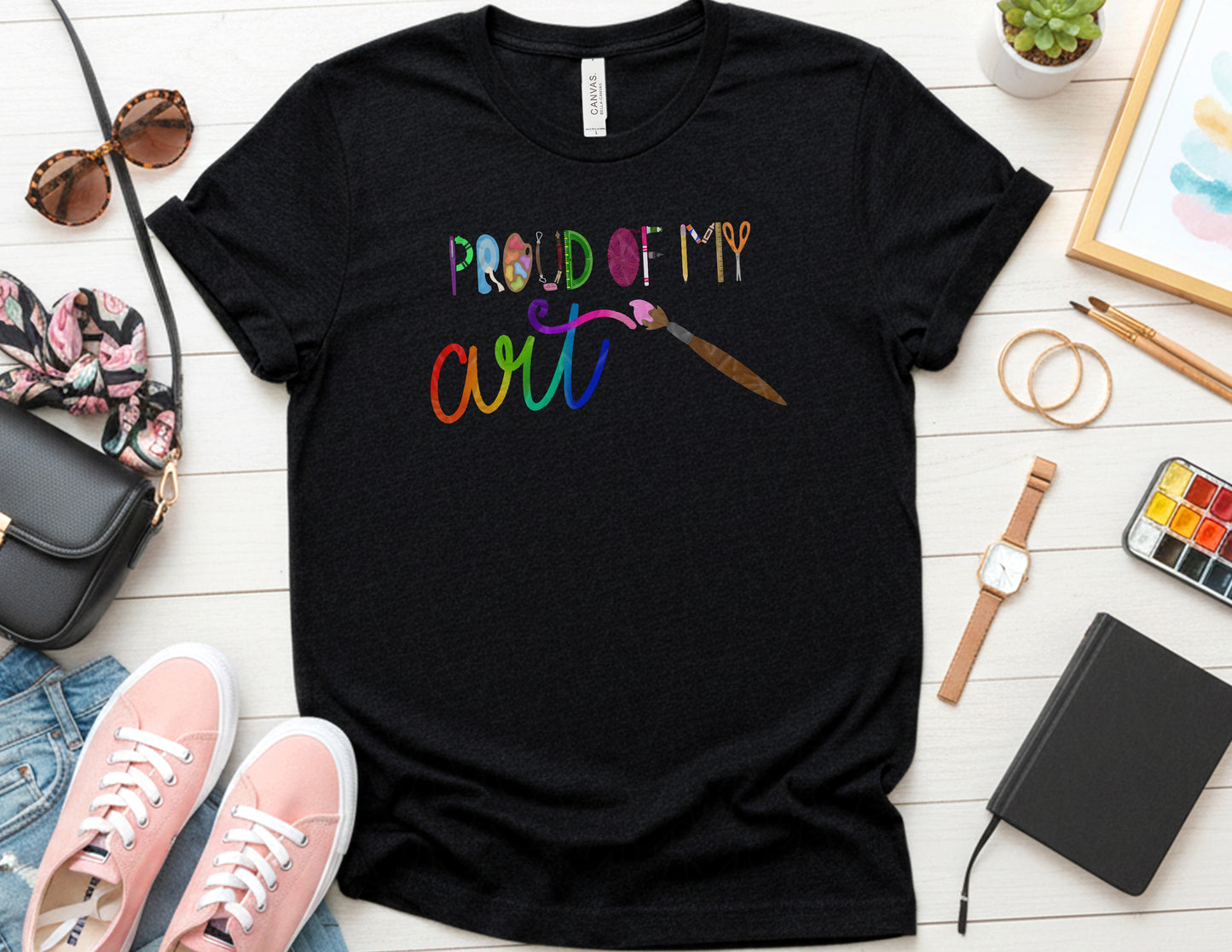 Proud of My Art Shirt (Color Graphic)