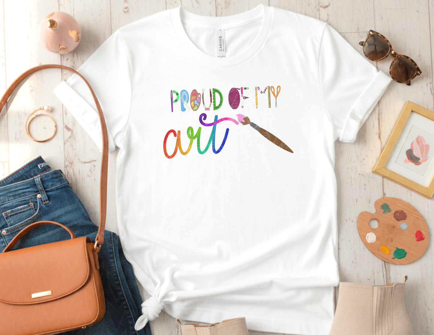 Proud of My Art Shirt (Color Graphic)