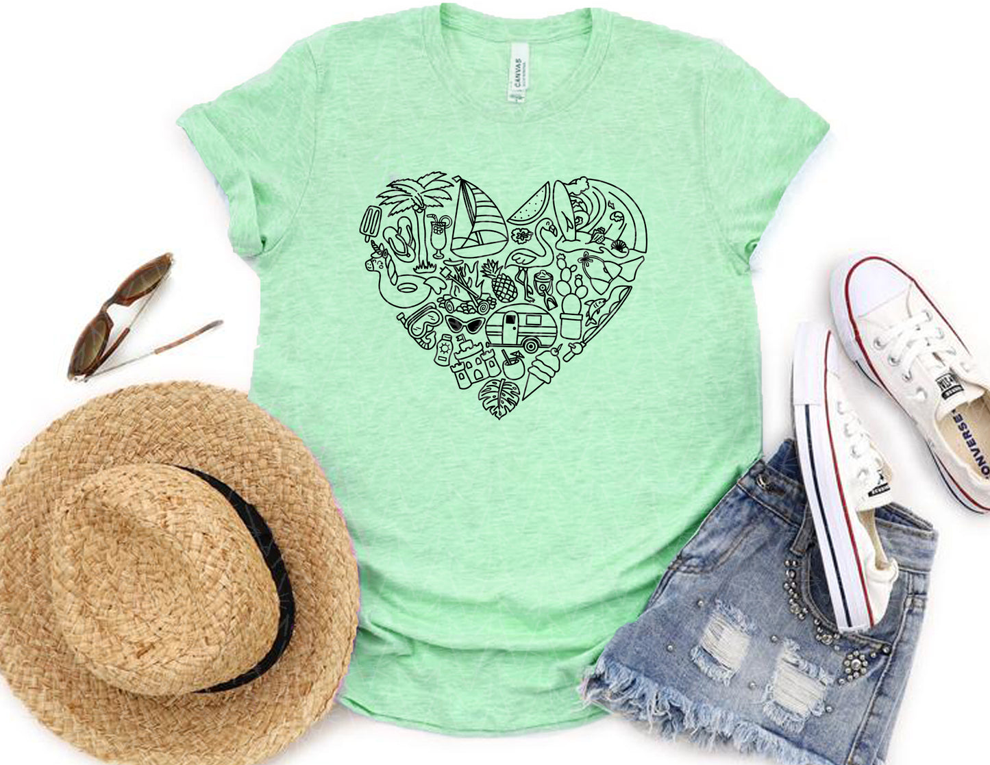 Summer Lovin' Shirt (Black Graphic)