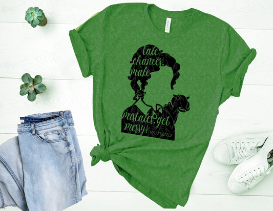 Chances, Mistakes, & Messy Quote Shirt (Black Graphic)