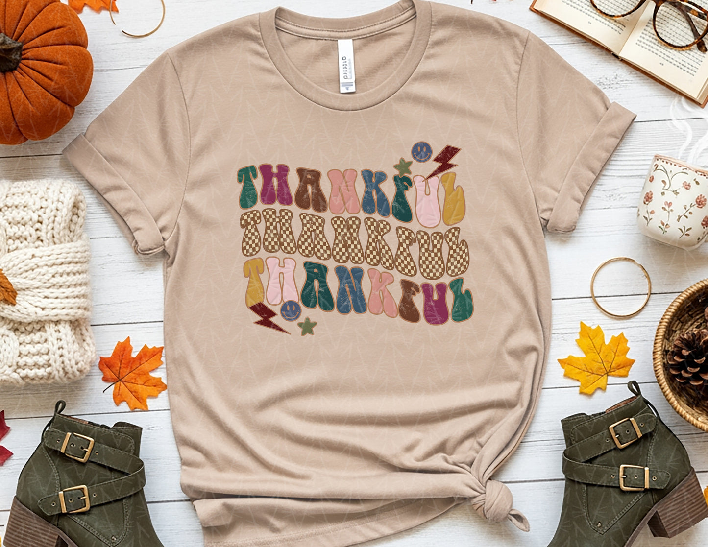 Thankful x3 (Full Color Graphic)