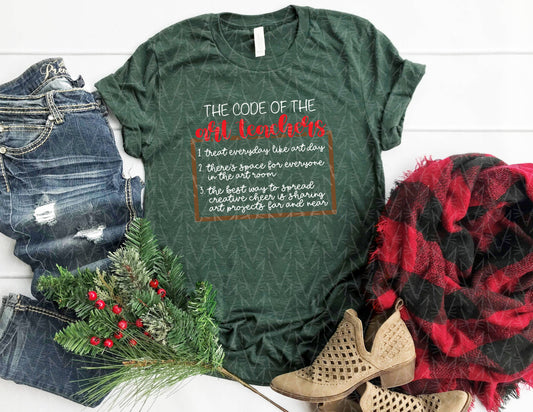 The Code of the Art Teachers Shirt