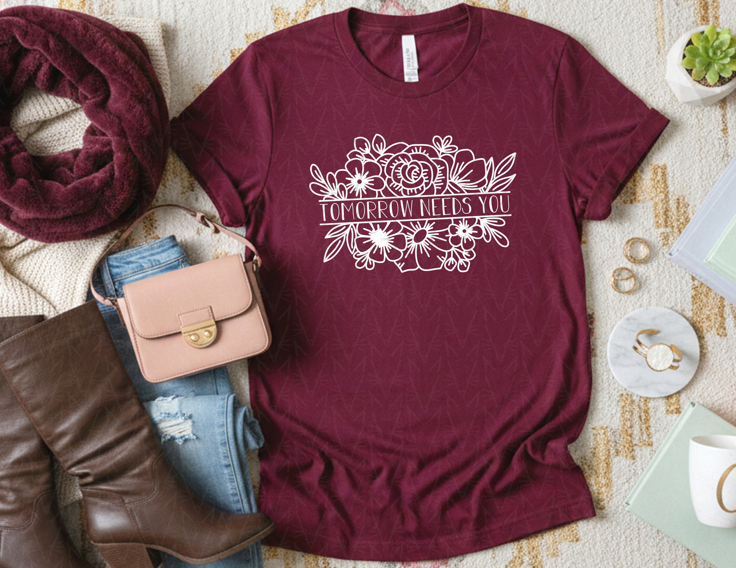 Tomorrow Needs You Shirt (White Graphic)