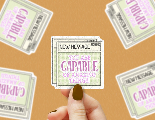 You Are Capable Instant Message Sticker