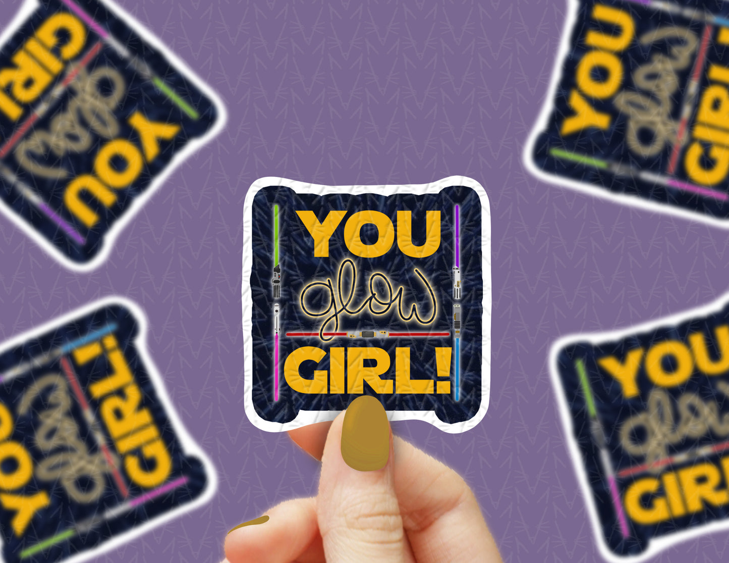 You Glow Girl Sticker